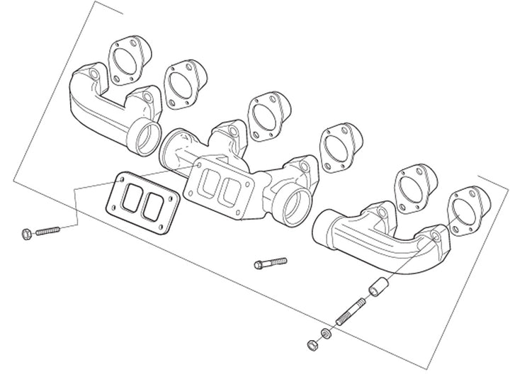 Exhaust Manifold Kit CAT 3406E, C15 & C16 (Reinforced Thick-Wall Design)