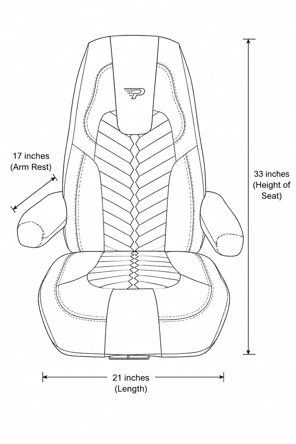 Seat Covers Full Set High Back Cascadia 33  (Red, Blue & Grey Stitching)