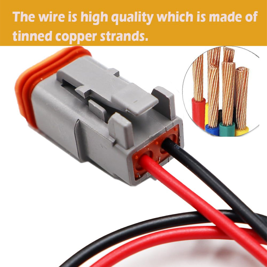 Two Pin Weatherpack Connector/Pigtail (Volvo)
