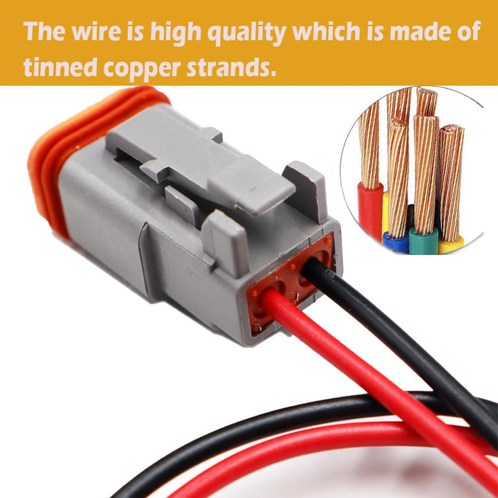 Two Pin Weatherpack Connector/Pigtail (Volvo)