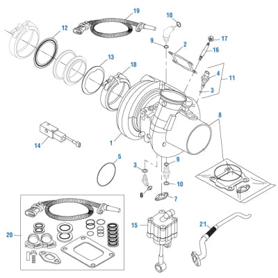 Turbocharger ASM Reman Cummins ISX15 (EPA 10) (RTISX1510)