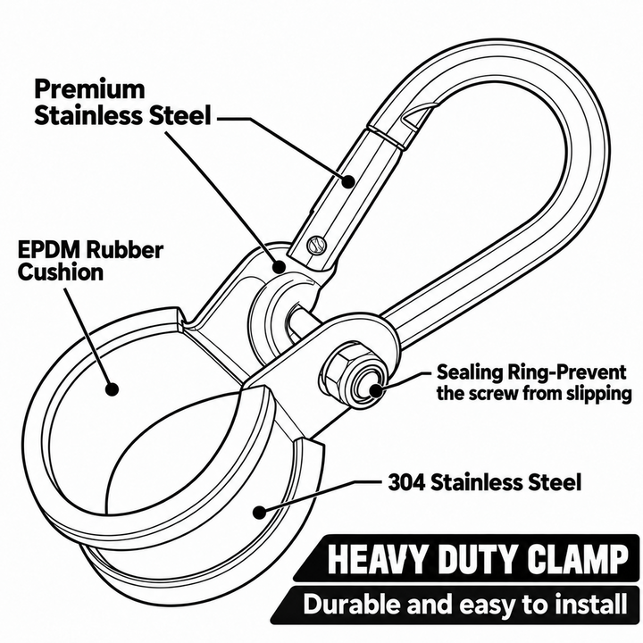 3-In-1 Power/Air Line Hanger Clamp Set of 2