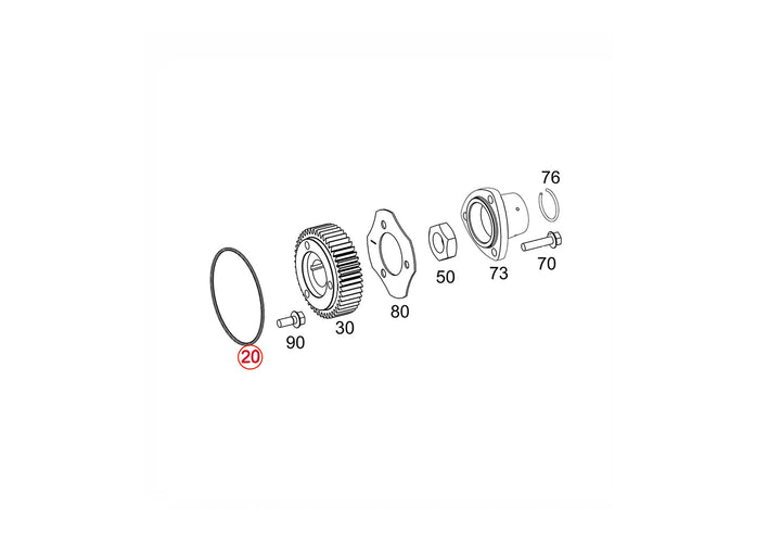 O-Ring High Pressure Fuel Pump DD15 ( A0179978945 )
