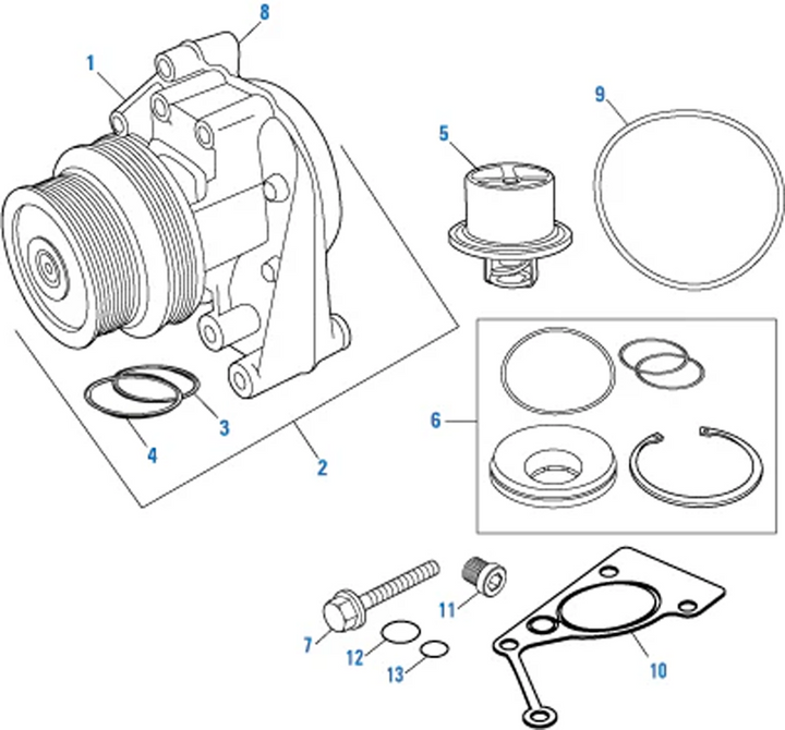 Water Pump HD W/ Housing (3684449)