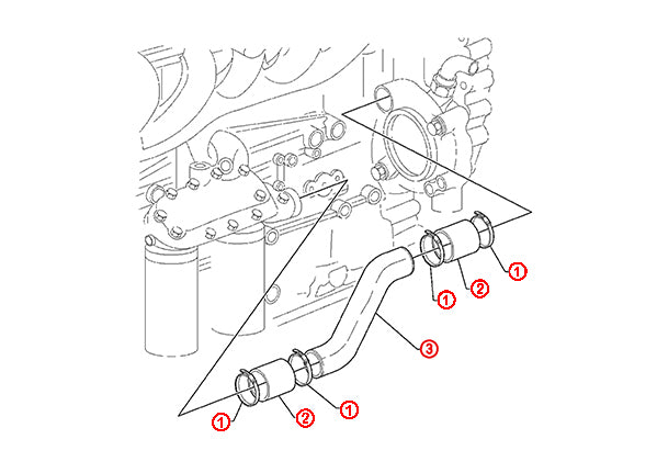 Coolant Pipe Kit S60 12.7L, 12.7L EGR, 14.0L ( 23505899 )