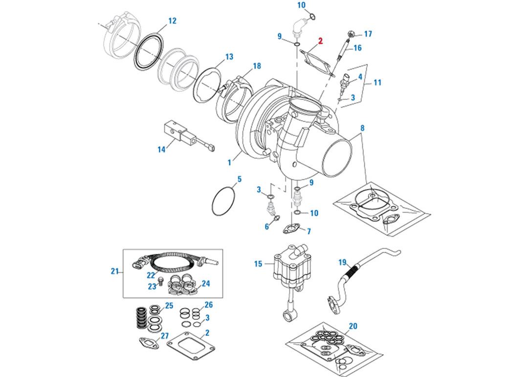 Gasket Turbocharger Cummins ISX (3102314)