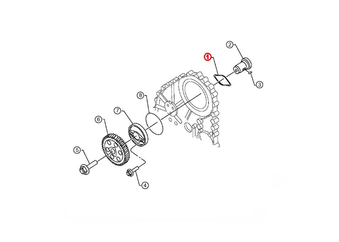 Seal Ring Camshaft Thrust Plate S60 (23521935)