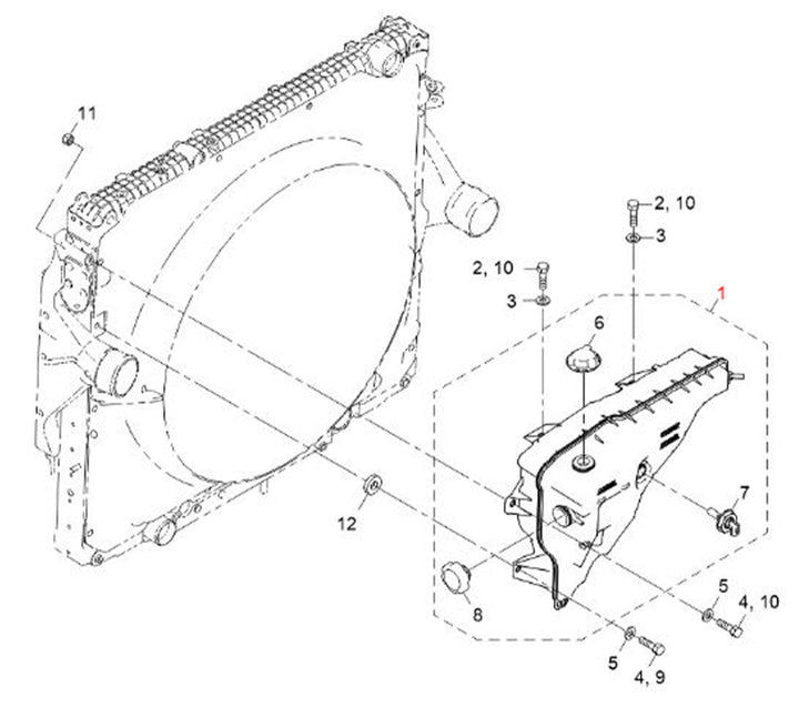 Tank Surge Plastic w/ Cap (M2, WST 4700 2010-2020)