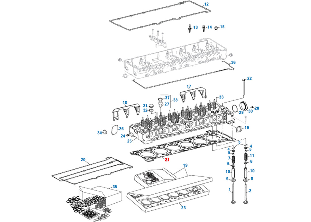 Cylinder Head Gasket DD15 (906) (A4720162220)