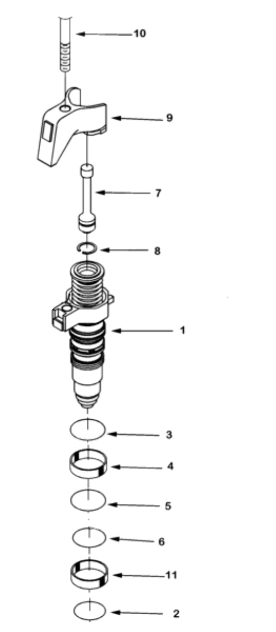 Injector Seal Kit Cummins ISX DOHC (Set of 6 Kits)
