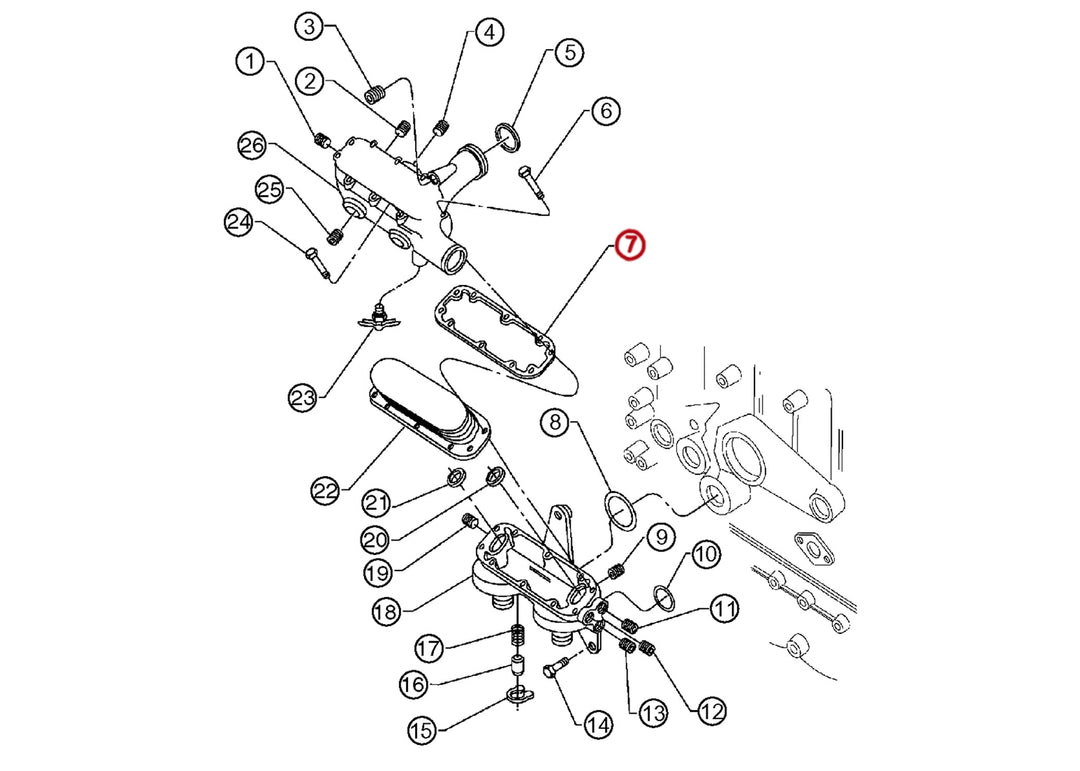 Kit de juntas para enfriador de aceite S60