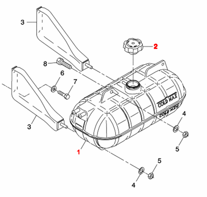 Surge Tank with Cap Century, Columbia 2007-2009