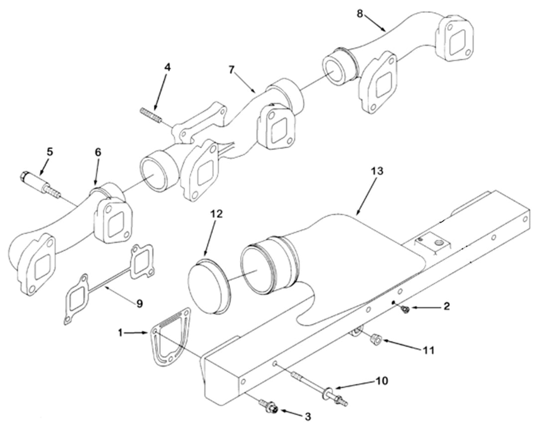 Exhaust Manifold Gasket Cummins N14 (3865235)