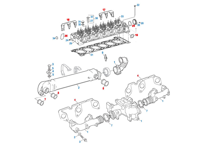 Cyl. Head Housing Seal Kit DD15 ( A472HHDD15 )