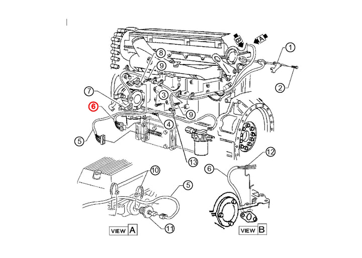 Arnés de inyector S60 12.7L (23513557)