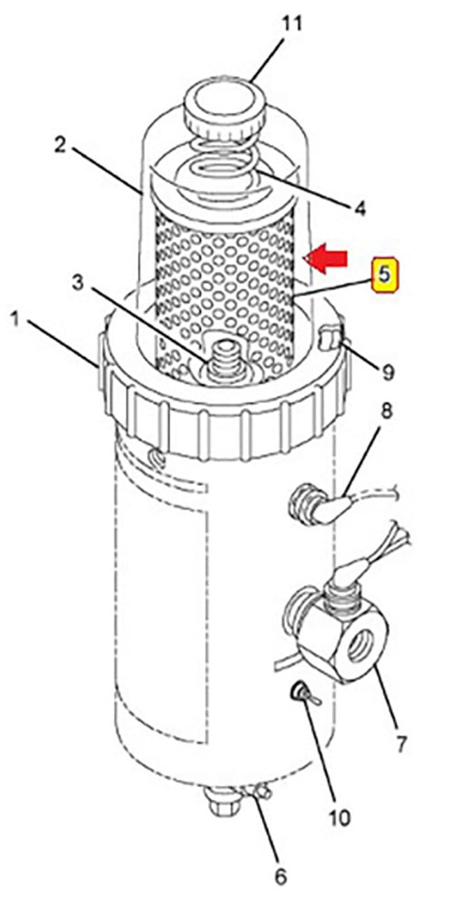 Primary Fuel Filter Cartridge (FuelPro)(P550757)