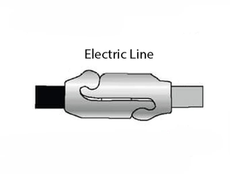 ABS Coiled Cable 15FT W/ 7-Way Zinc Plug 12" Leads