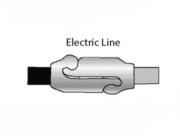 ABS Coiled Cable 15FT W/ 7-Way Zinc Plug 12" Leads