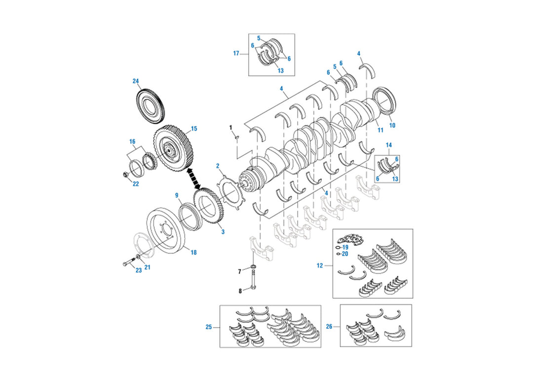 Bearing Kit Lower S60 12.7L ( 23531604 )