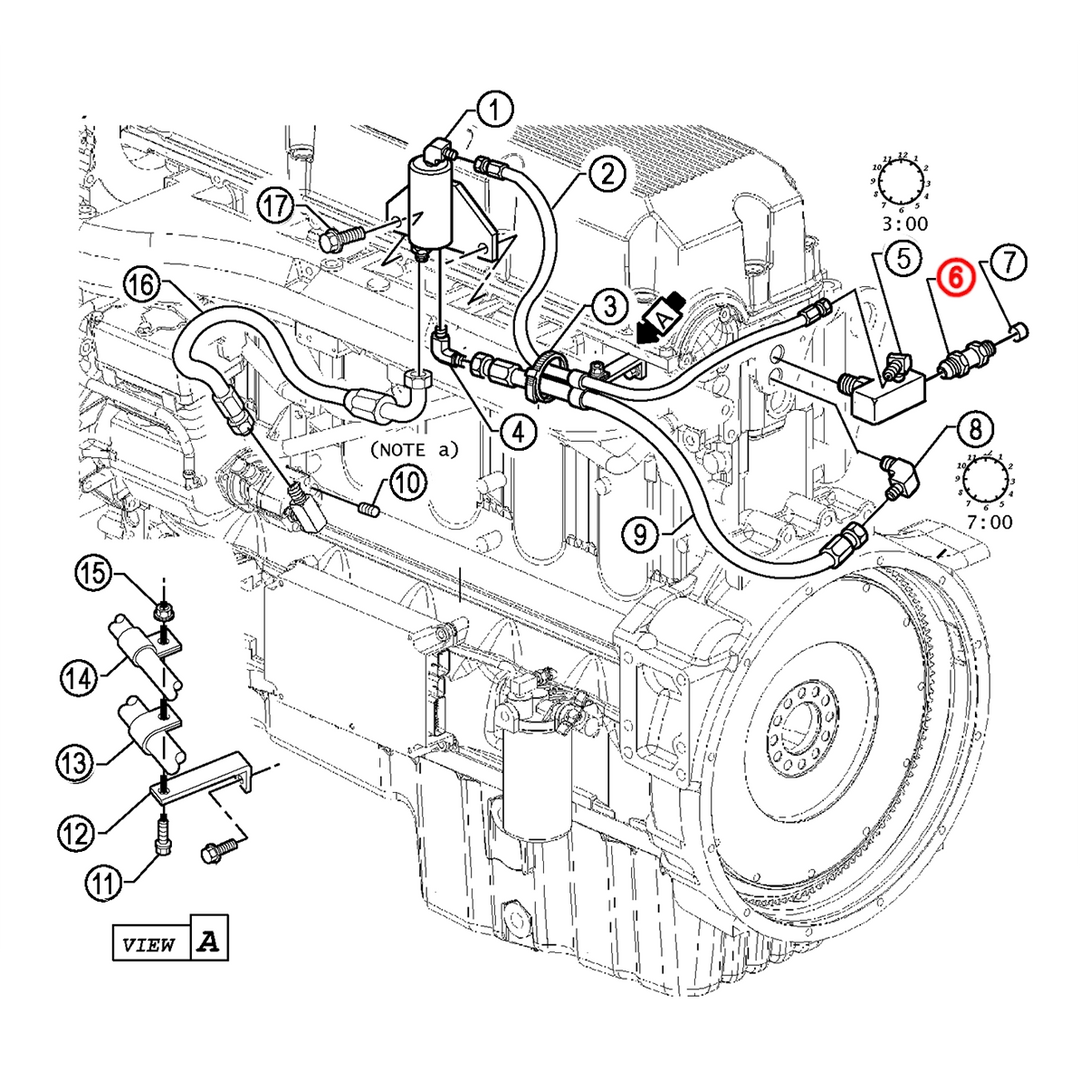 Válvula de retención de combustible S60 12,7L (23516918)