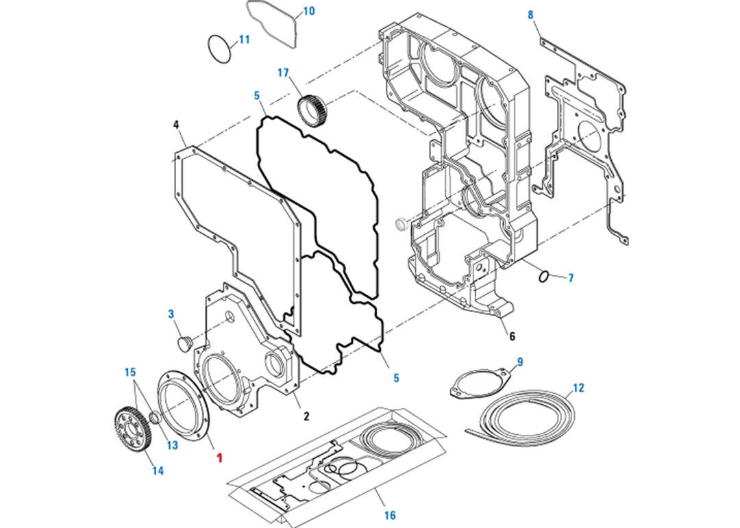 Front Engine Seal Kit Cummins ISX Dual Overhead Camshaft (4955383)