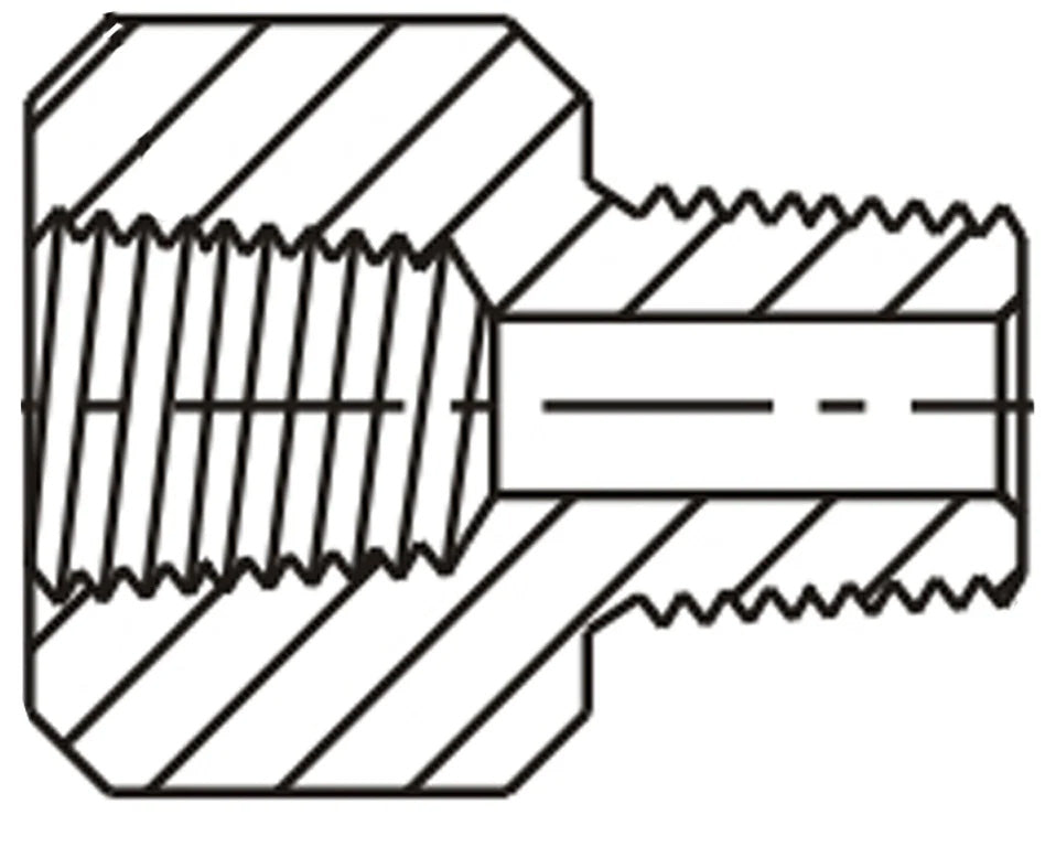 Adaptador de tubería de latón de 1/2" x 3/8" (juego de 5)