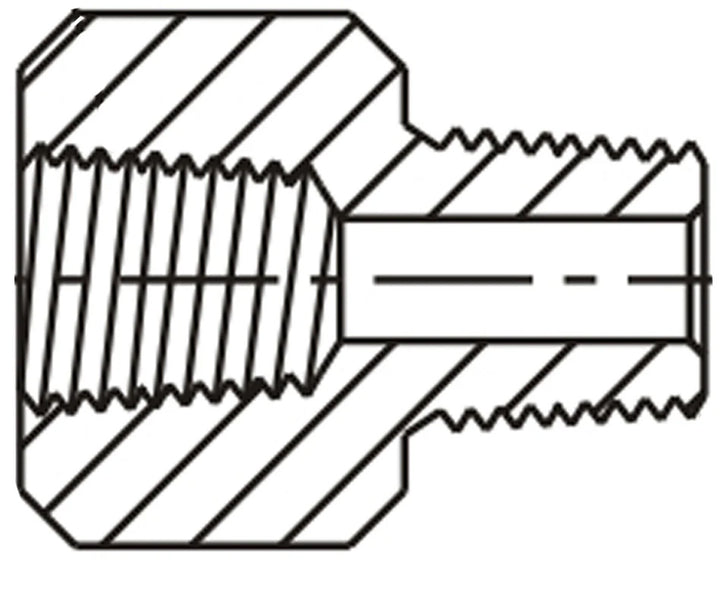 Adaptador de tubería de latón de 1/2" x 3/8" (juego de 5)