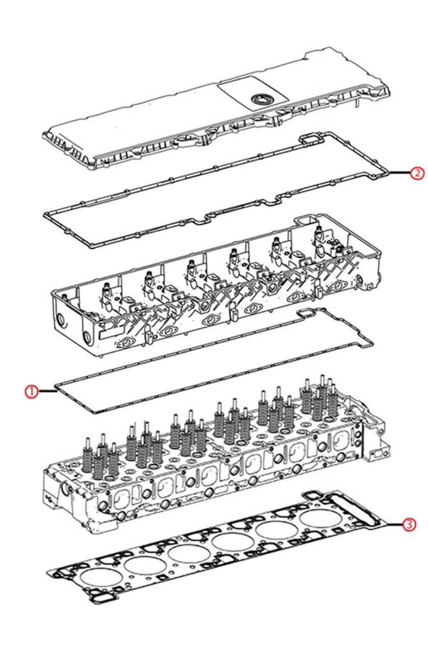 Kit de juntas de culata y tapa de válvulas DD15 (901) (A4720161320)