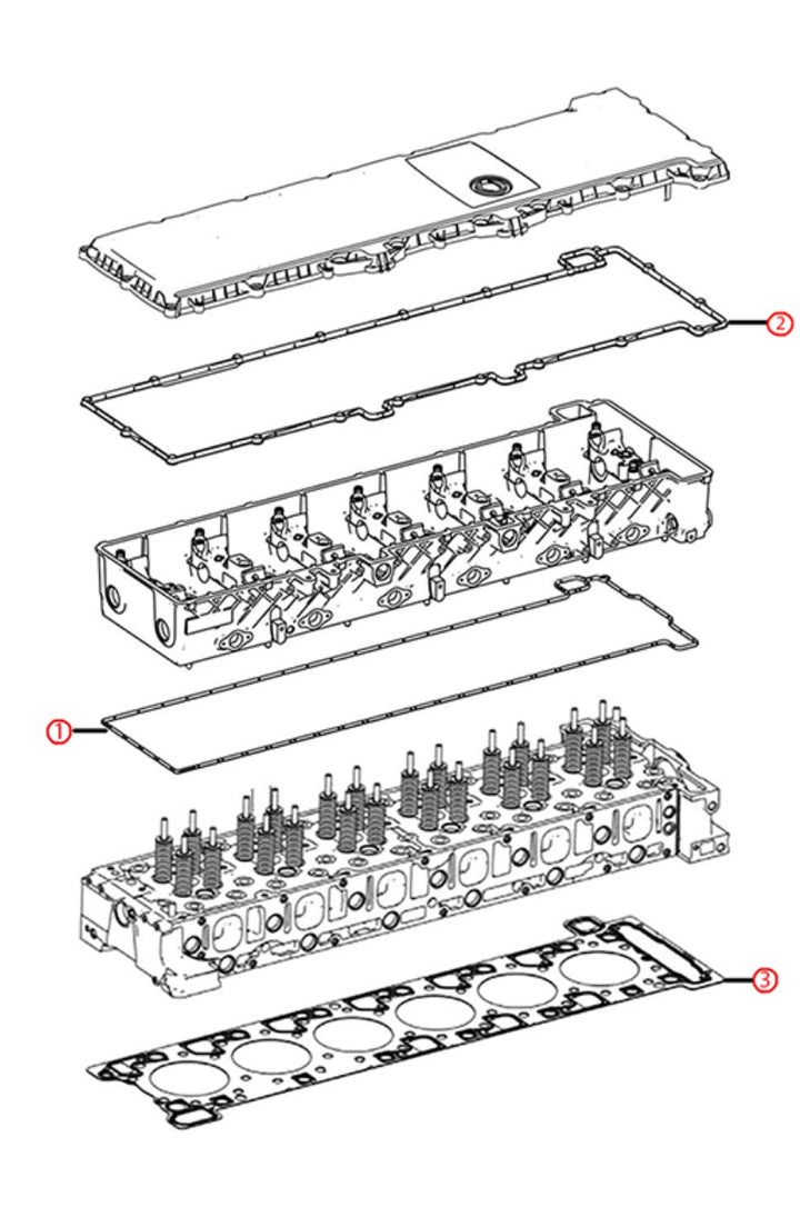 Kit de juntas de culata y tapa de válvulas DD15 (901) (A4720161320)