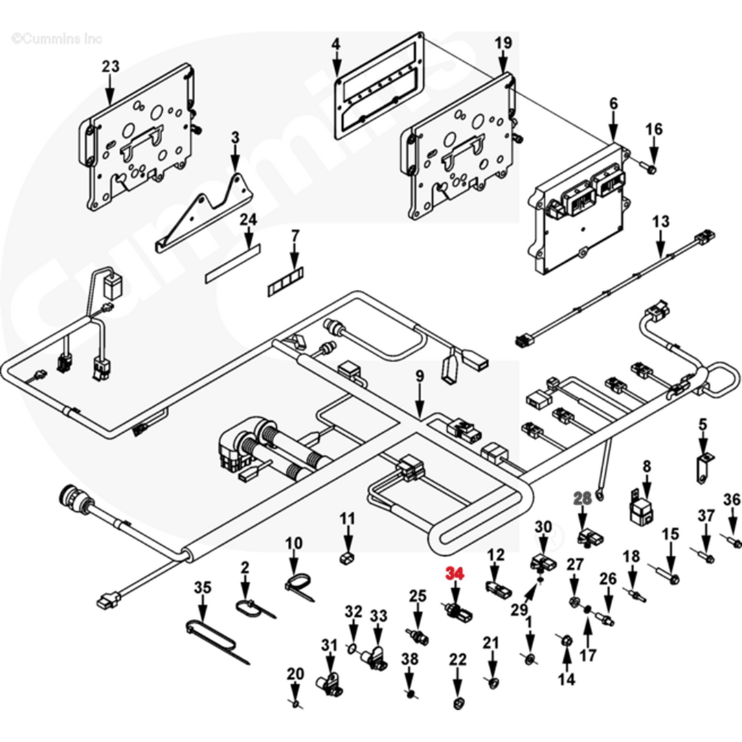 Sensor de presión de aceite Cummins ISX, ISM (4921517)