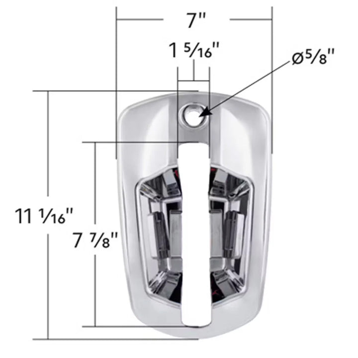 Chrome Door Handle Cover Kit (LH/RH) (Cascadia 08-18)