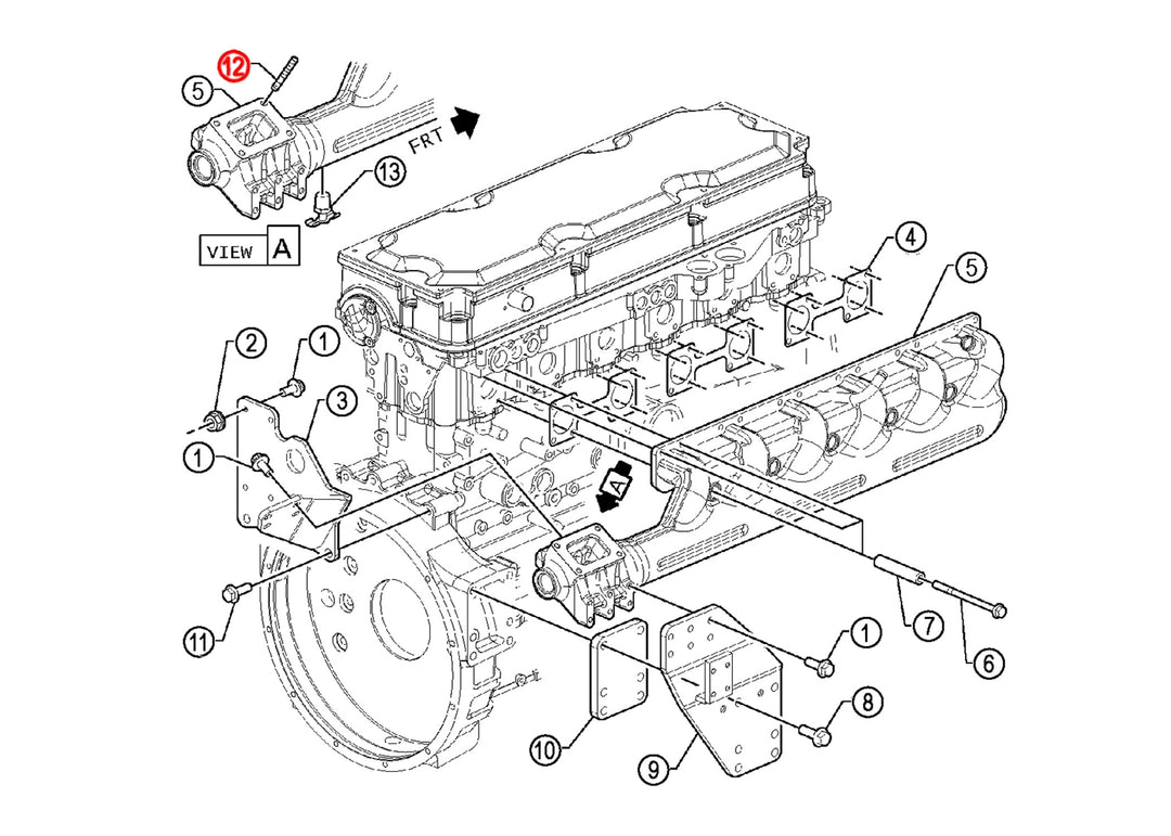 Stud Exhaust Manifold to Turbo S60