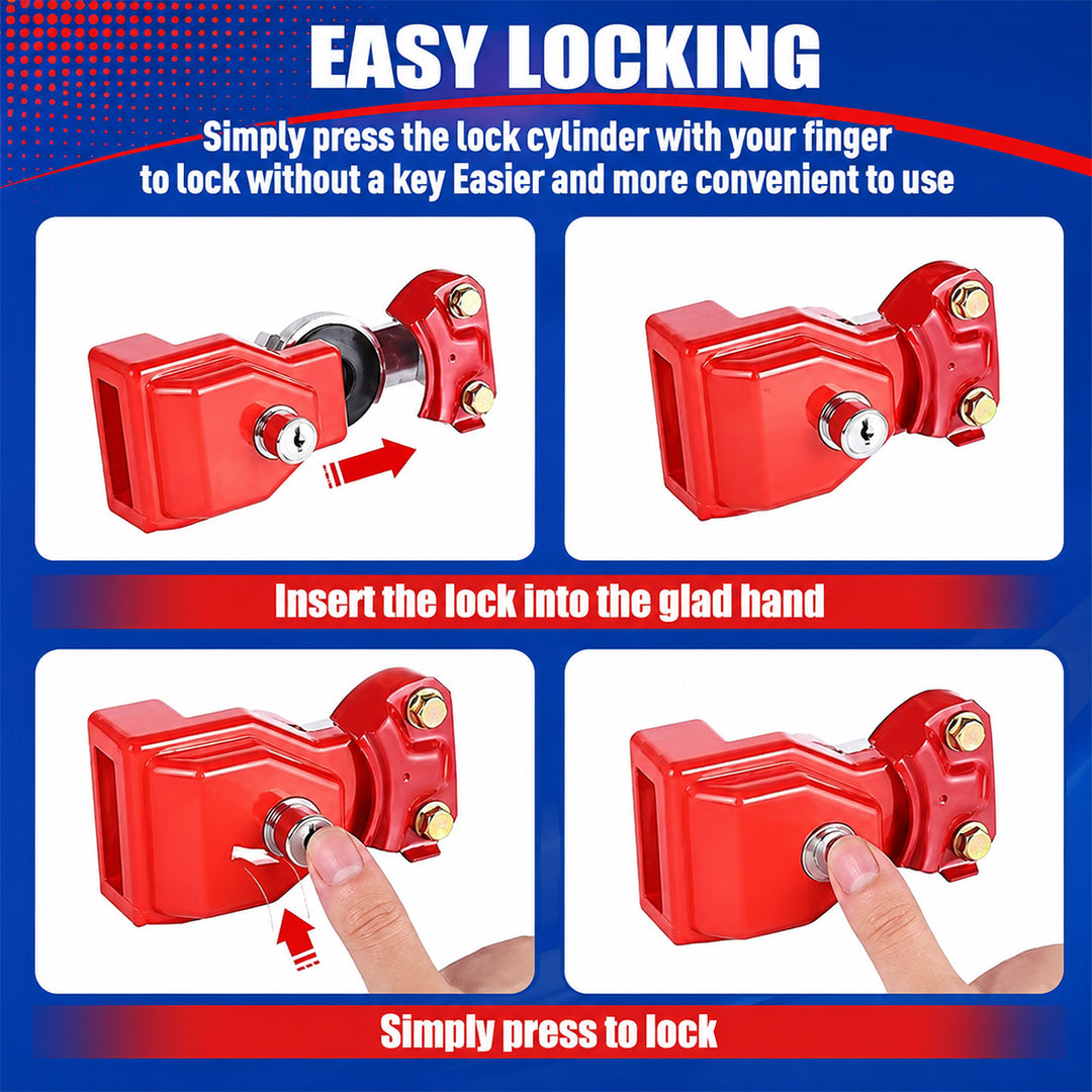 Gladhand Lock & Key K-611 (2 Keys)