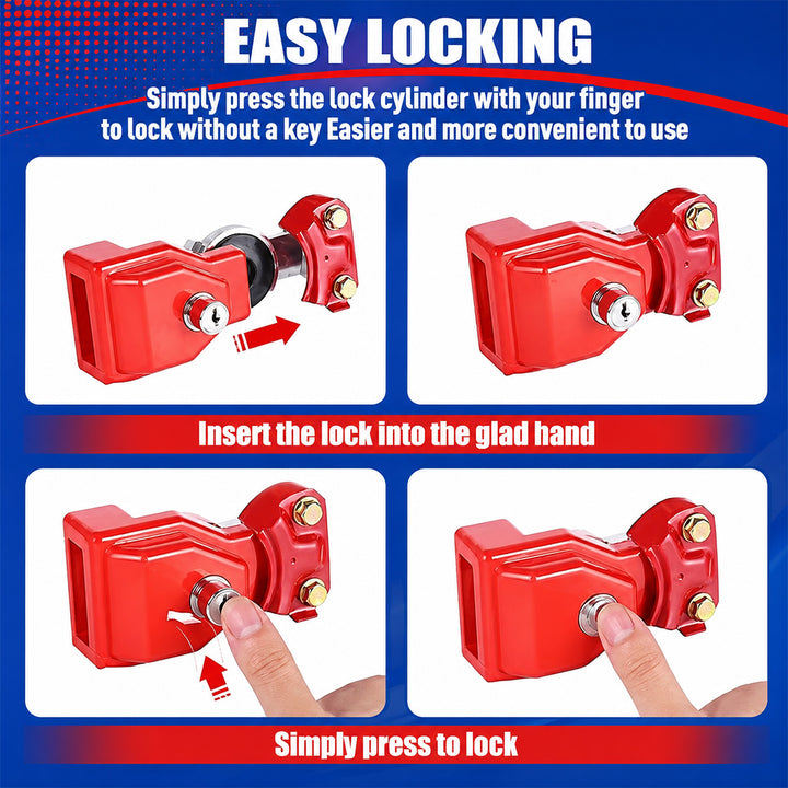 Gladhand Lock & Key K-611 (2 Keys)