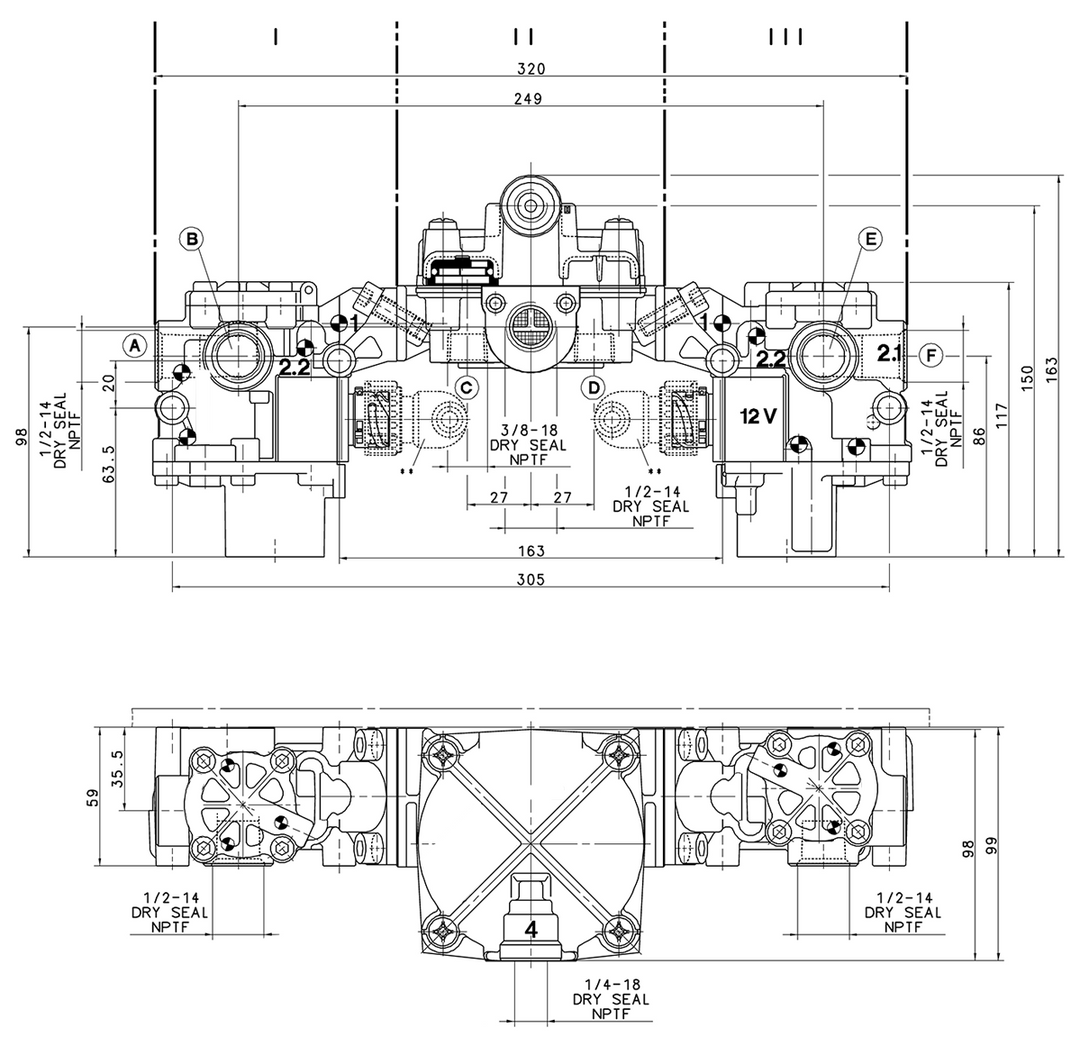 ABS Relay Valve Modulator, Axle Package (472 500 123 0)