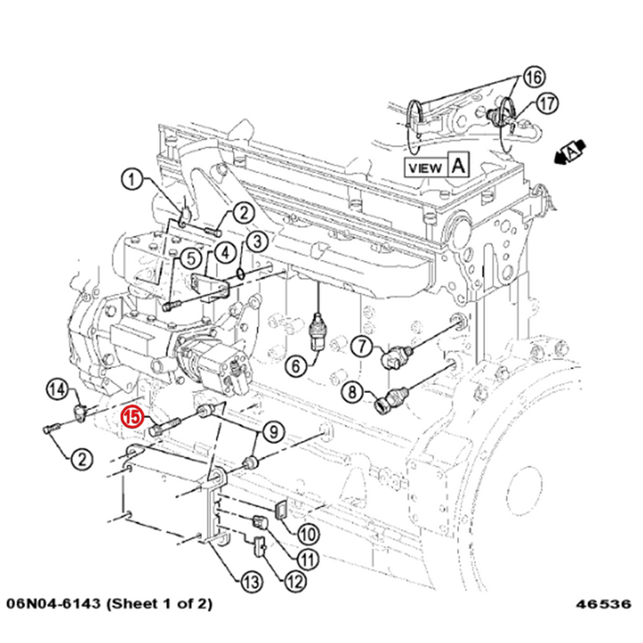 Perno de montaje del ECM S60, juego de 4