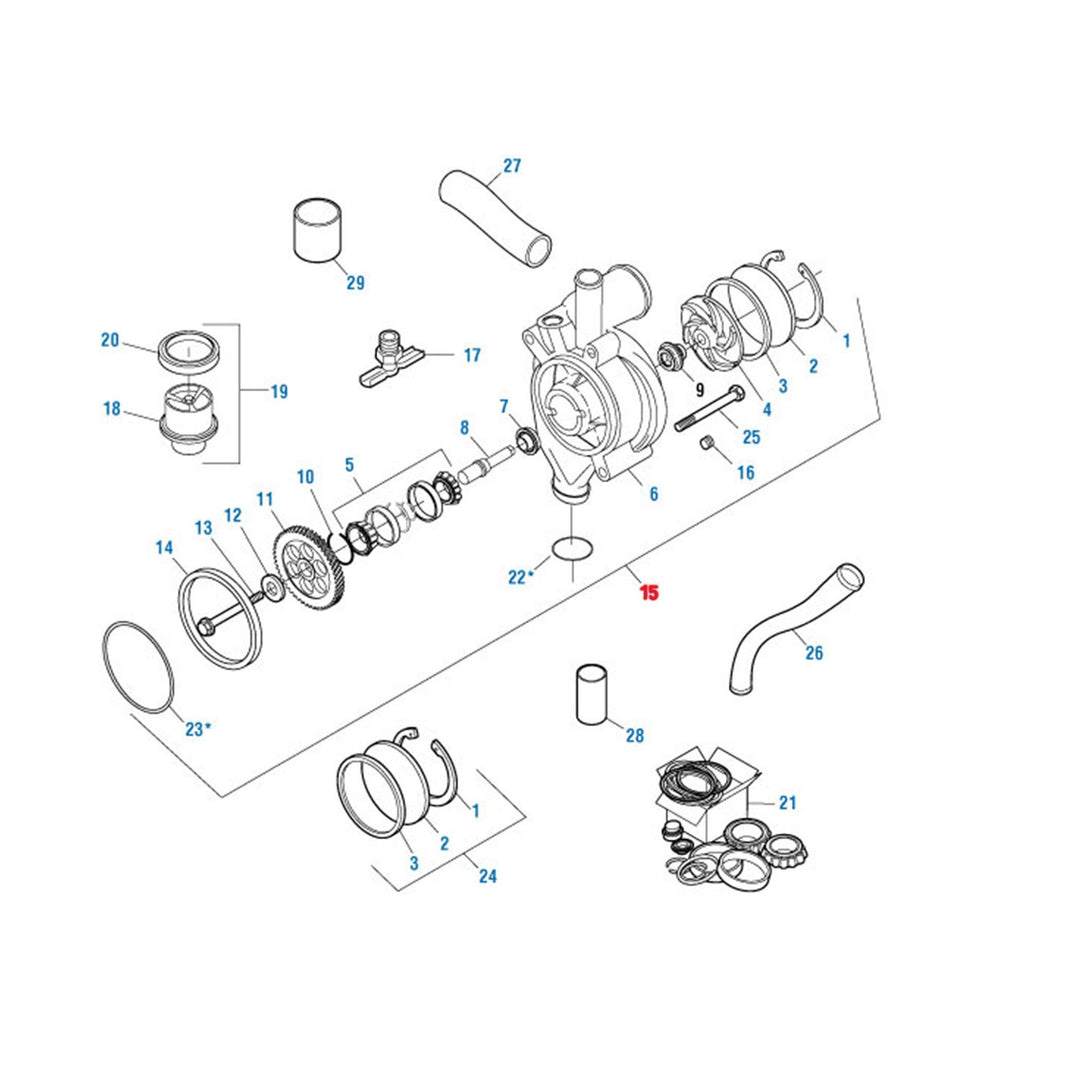 Water Pump Detroit Diesel S60 14L