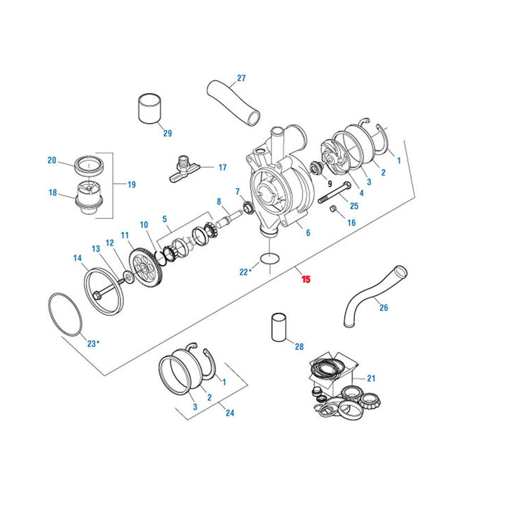 Water Pump Detroit Diesel S60 14L