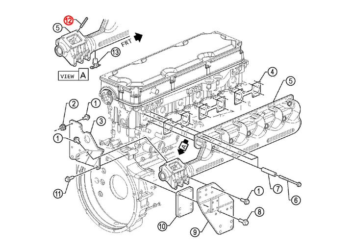 Stud Exhaust Manifold to Turbo S60