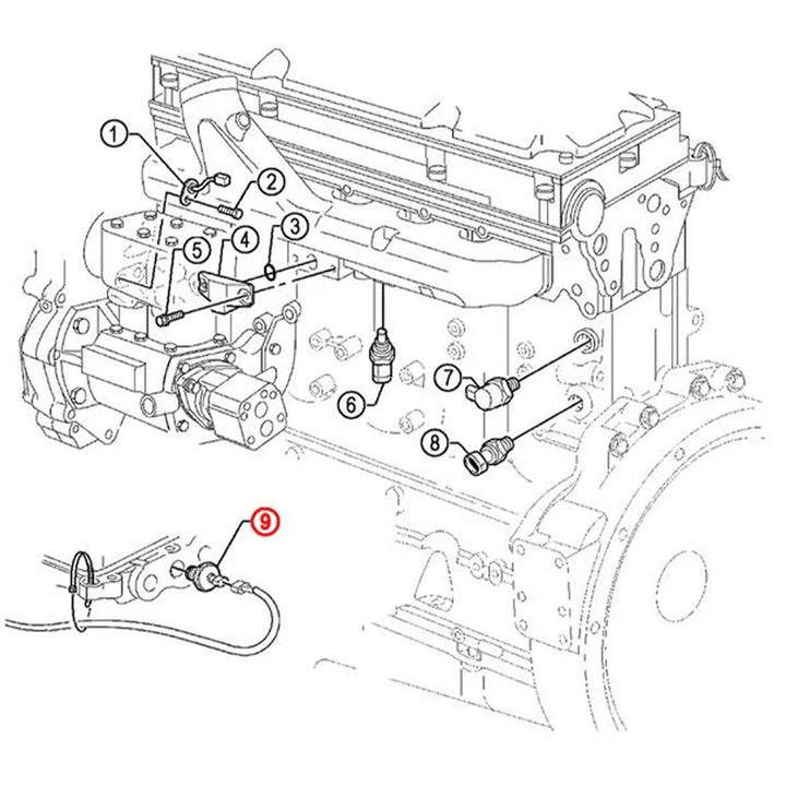 Oil Pressure Sensor Detroit Diesel S60