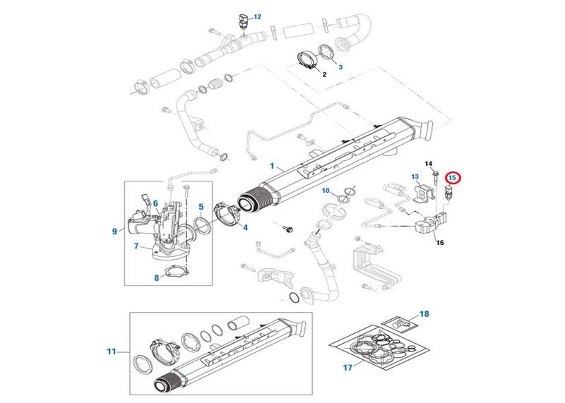 Exhaust Gas Pressure Sensor Cummins (4928594) – DDTP STORE ONLINE