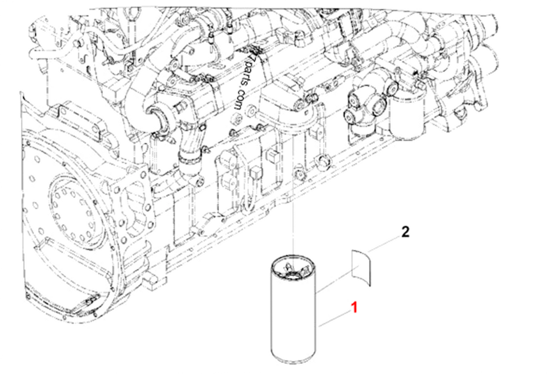 Lube Filter, Spin-ON Full Flow Cummins ISX 15