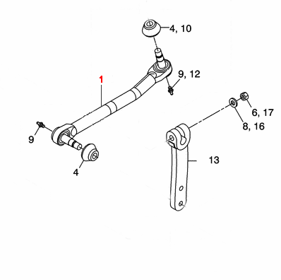 Rod Steering, Link Draglink, Common, SFA, THP60 Freightliner Cascadia ( 14-17298-000 )