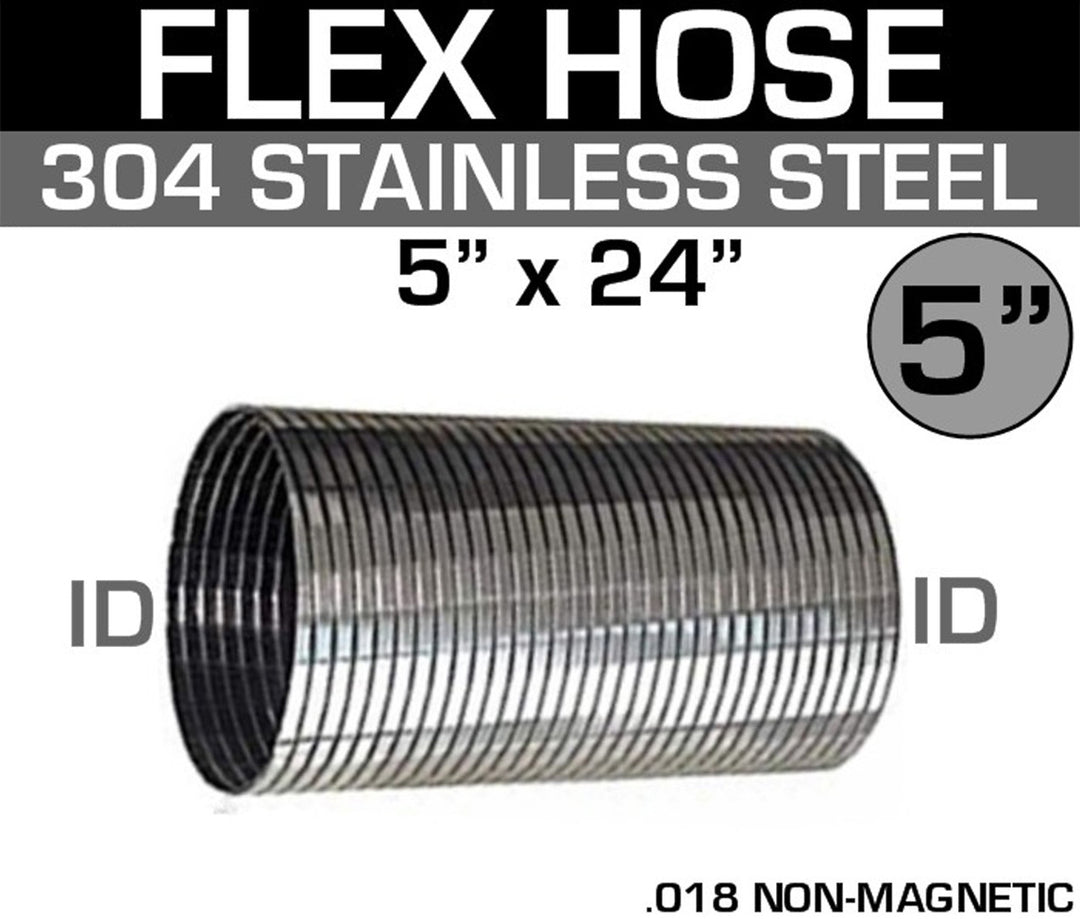 Flex Pipe Stainless 5" x 24"