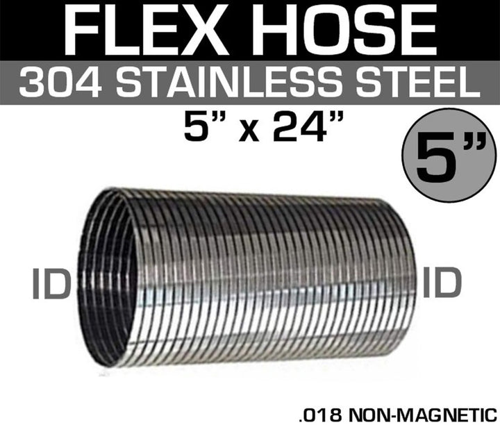 Flex Pipe Stainless 5" x 24"