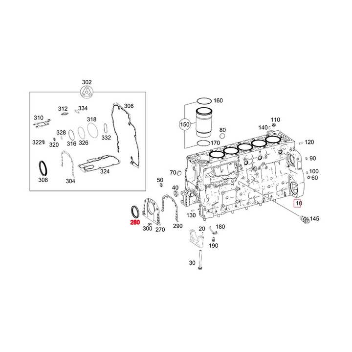 Crankshaft Rear Seal Detroit Diesel DD15