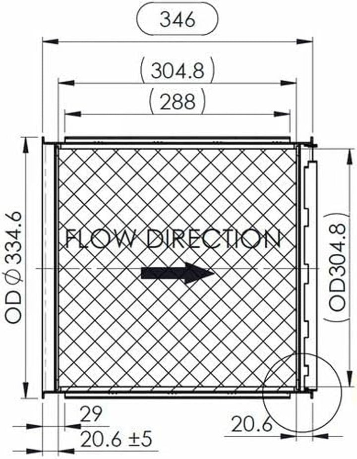 Diesel Particulate Filter (DPF) Compatible with Cummins ISX Engines – Dinex 58001