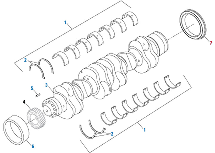 Rear Engine Seal Kit Cummins ISX ( 4965569 )