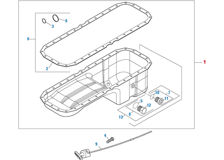 Metal Oil Pan ASM With Plug Cummins ISX (3690567)