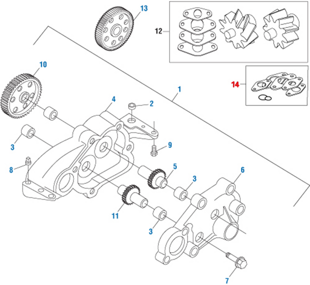 Gasket & Seal Lower Kit S60
